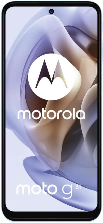 Actual product image Motorola Moto G31 (64 GB, Baby Blue, 6.40", Hybrid Dual SIM, 4G)