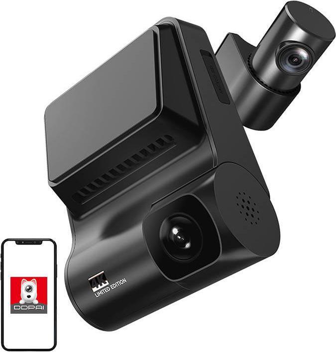 DDpai Z50 Gps Dual (Akku, Eingebautes Display, Eingebautes Mikrofon, GPS-Empfänger, WLAN, 4K)