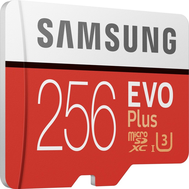 Image du produit Samsung Evo+ (256 Go, microSDXC, U3, UHS-I)