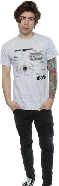 Produktbild Star Wars TIE Fighter X1 Blueprint TShirt (M)