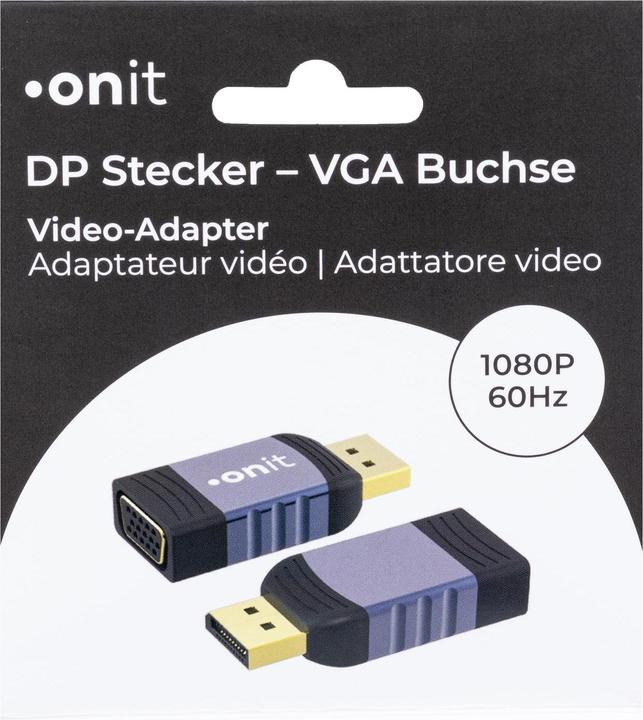 Produktbild Onit Adapter DisplayPort - VGA (VGA, 5.20 cm)