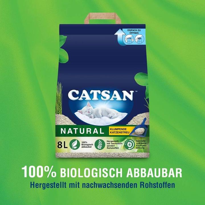 Produktbild Catsan Natural (Biologisch abbaubar, Klumpend, Neutralisierend, 4.36 kg)