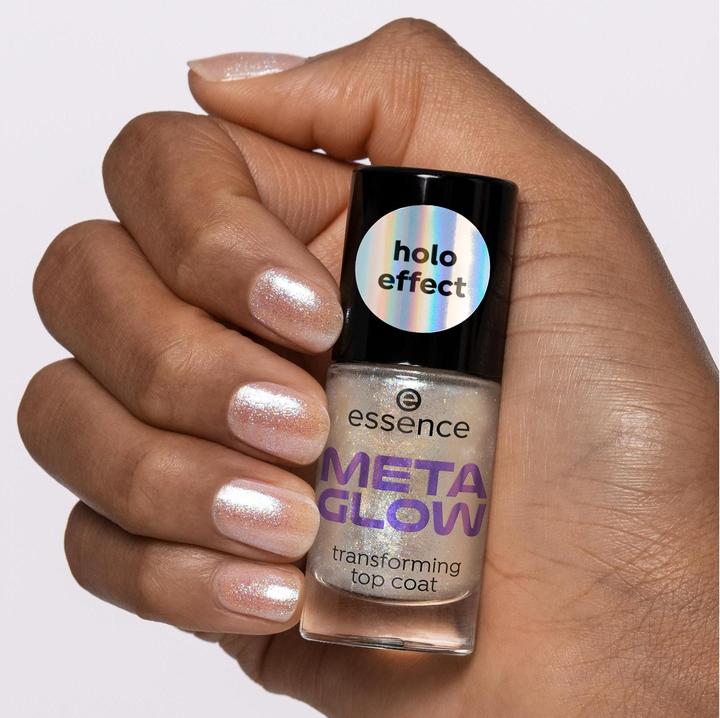 Actual product image essence Topcoat Meta Glow Transforming (Silver, Top coat)