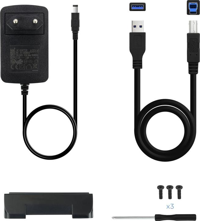 Image du produit Tooq Technology TQE-3527B Boîtier du disque dur Boîtier du disque dur noir 3.5 (3.5")