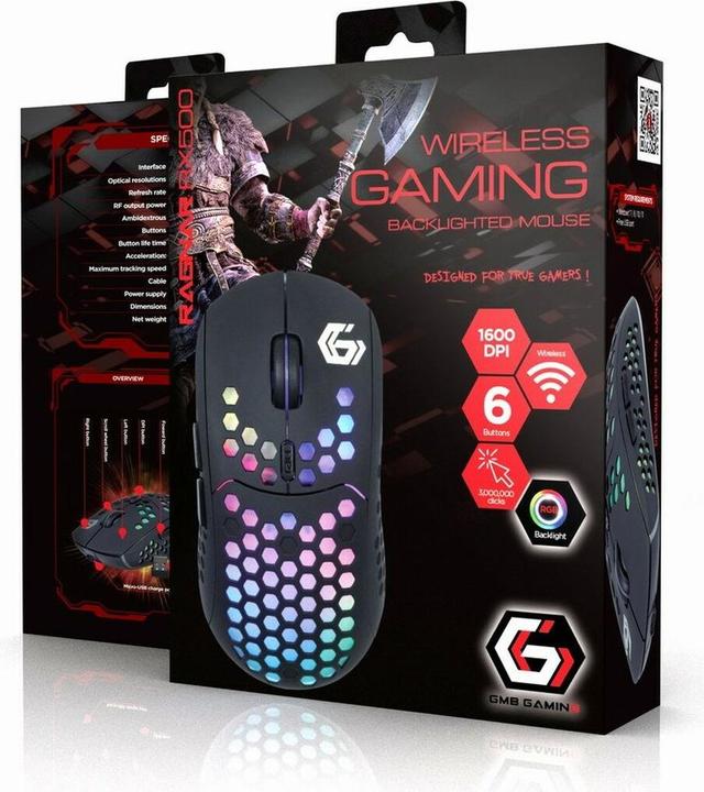 Actual product image Gembird Gaming mouse 12-button LED lighting (Cable)
