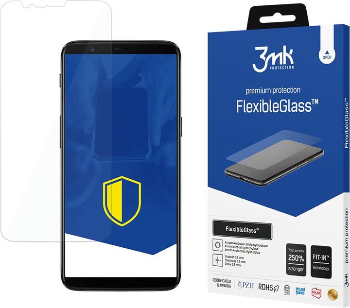 Actual product image 3MK FlexibleGlass OnePlus 5T Szkło Hybrydowe (1 Piece, OnePlus 5T)