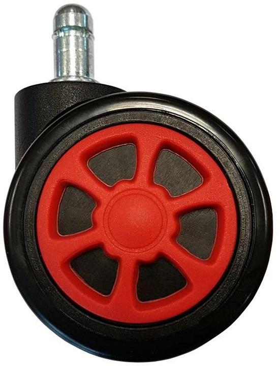 Immagine prodotto LC-Power Ruote di ricambio Ruote di ricambio per sedie da gioco set da 5 rosso