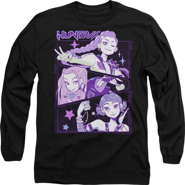 Produktbild K-Pop Demon Hunters Erwachsene HuntrX Anime LangarmTShirt (L)