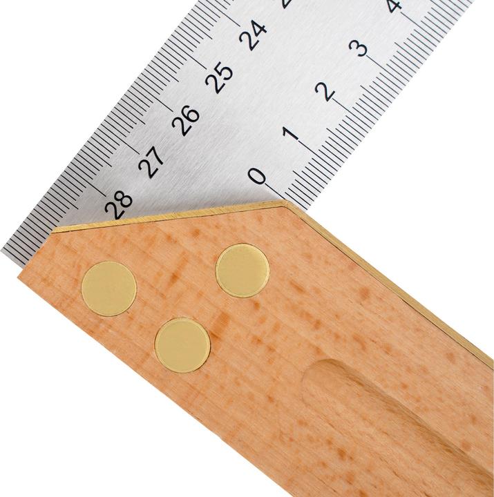 Produktbild Stier Anschlagwinkel Schreinerwinkel Buche 90° / 45° 300 mm