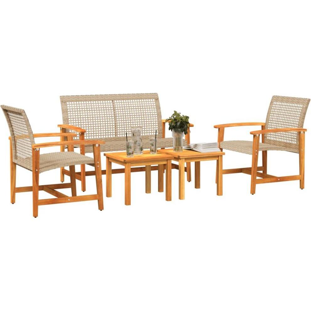 Thumbnail - VidaXL, Gartenlounge, 5-tlg. Garten-Lounge-Set und