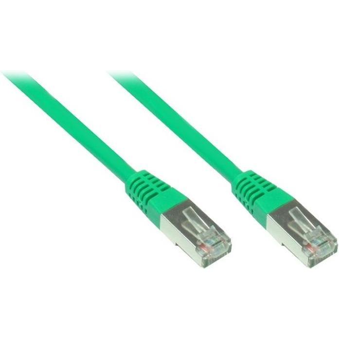 Varia Patchkabel Cat. 5e - 20 m, F/UTP, grün (CAT5e, 20 m), Netzwerkkabel