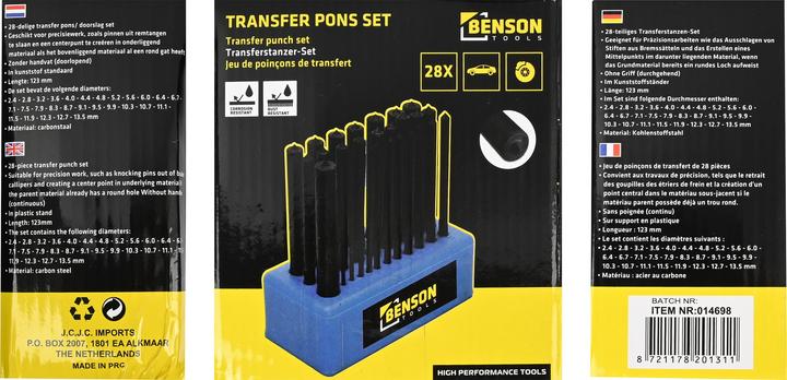 Immagine prodotto Benson Transferstanzer-Set 28-tlg