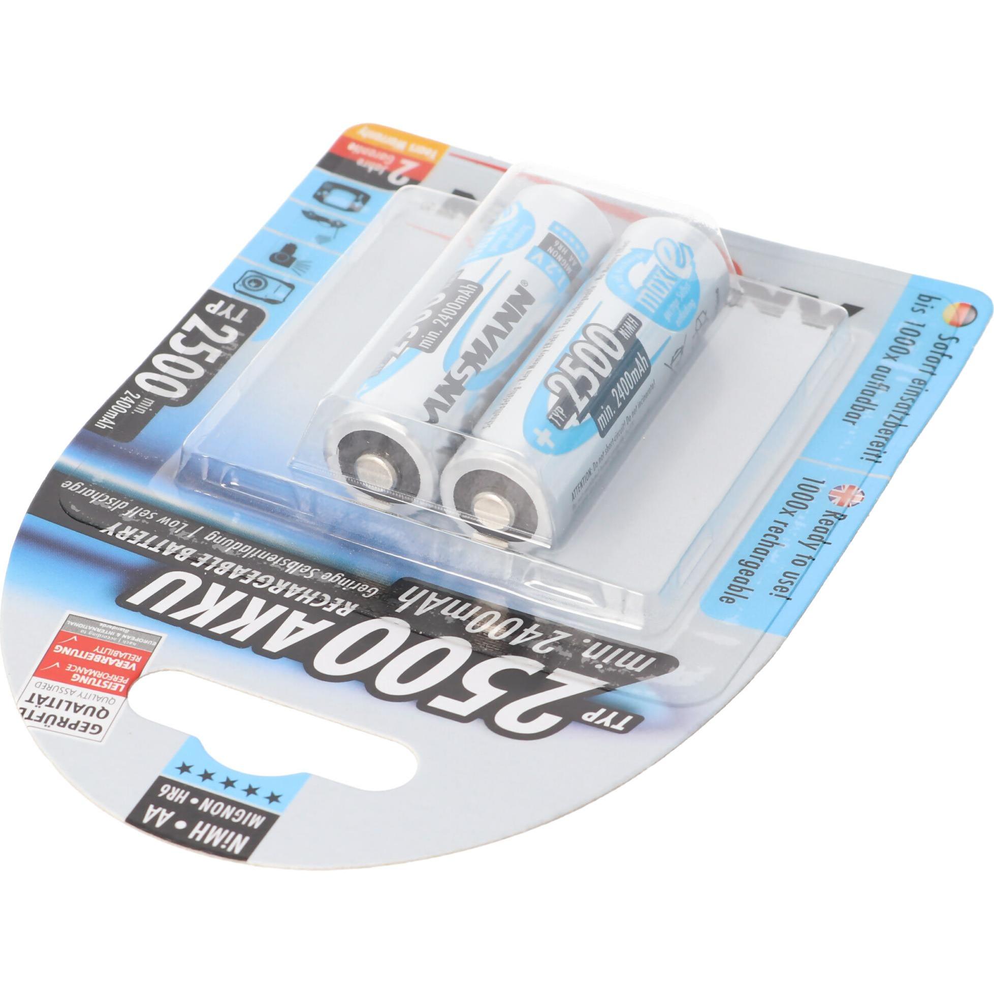 Thumbnail - Ansmann AA (2 Stk., AA, 2400 mAh), Batterien + Akkus