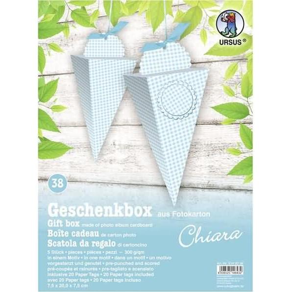 Thumbnail - Ursus, Geschenkverpackung, Geschenkbox Chiara 7,5x20x7,5cm VE=5 Stück Motiv: 38 (Geschenkbox, 5 x)