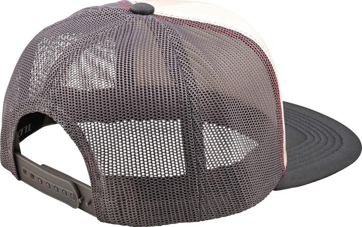 Actual product image Troy Lee Designs Trucker Snapback Cap, Peace out, vintage white/carbon, one size (One size)
