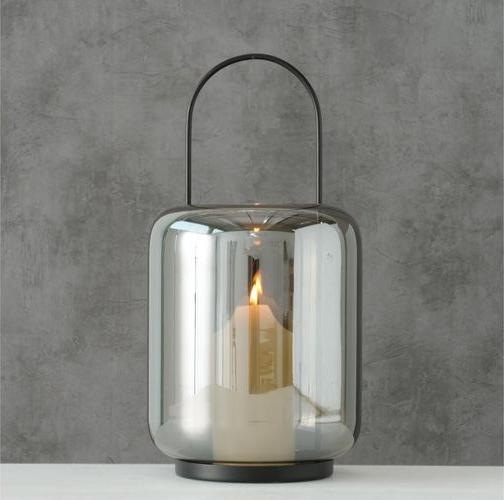 Produktbild Boltze Home Windlicht Meryse 17 x 35 cm, Anthrazit (17 x 35 cm, 1 x)