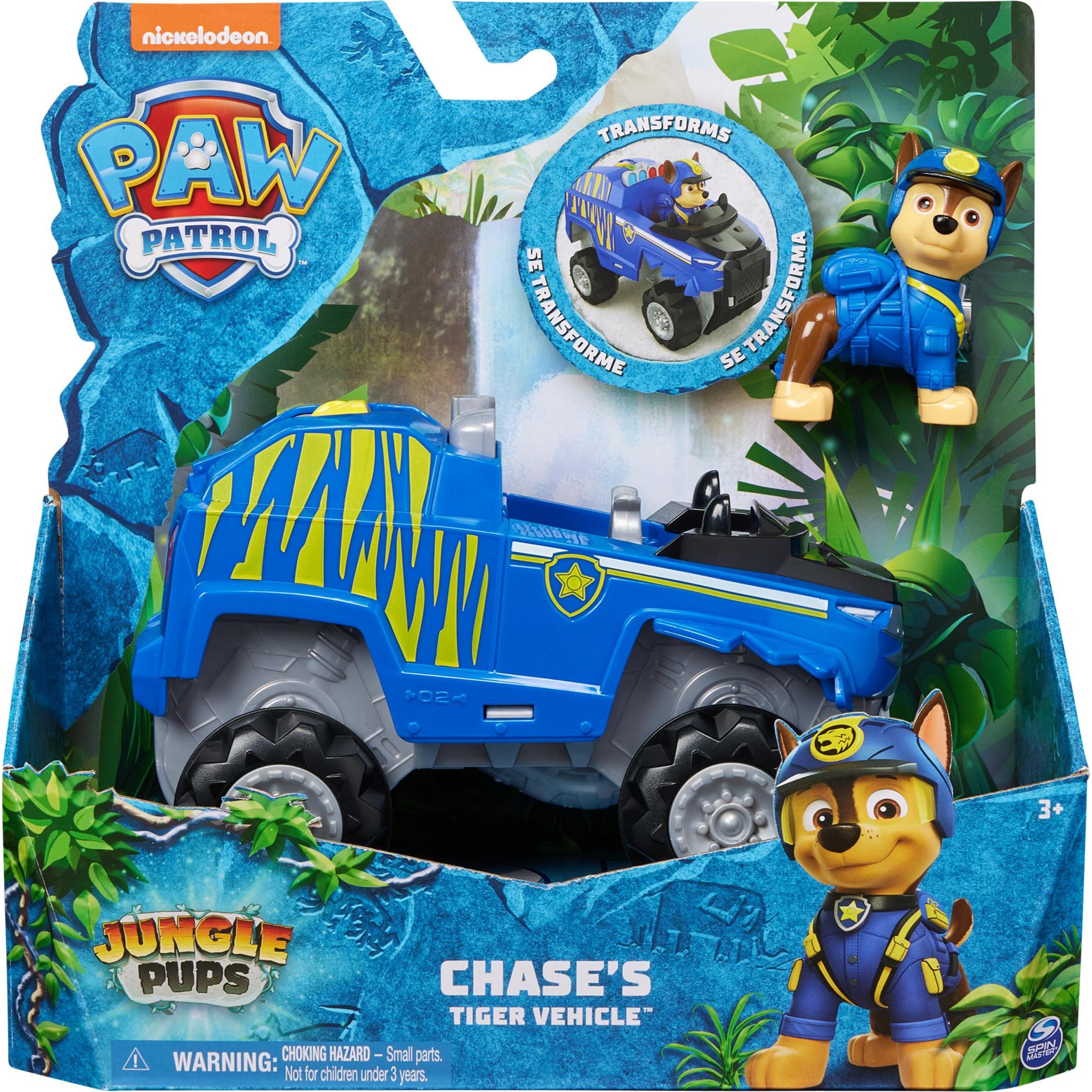 Spin Master Nero/Blu Paw Patrol Jungle Pups Inseguimento Deluxe Del Veicolo