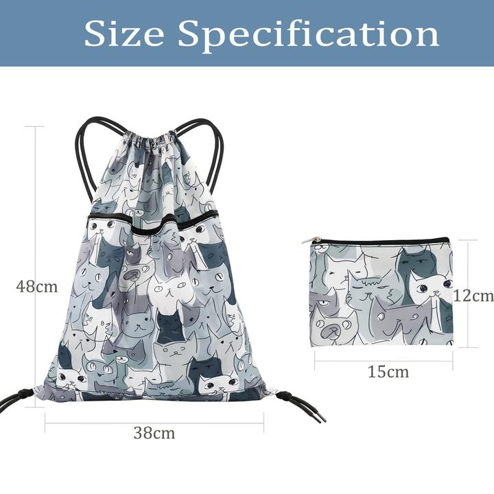 Image du produit Only-Bags.Store Sac de gym avec cordon de serrage, sac de gym sac à dos sac pliable