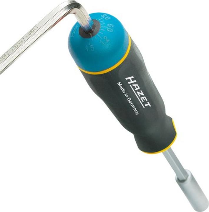 Actual product image HAZET Torque screwdriver 6001-5.4/3 ∙ Nm min-max: 3 - 5.4 Nm ∙ Tolerance: 6% ∙ Hexagon, hollow 6.3 … (1/4", 3 Nm, 5.40 Nm)