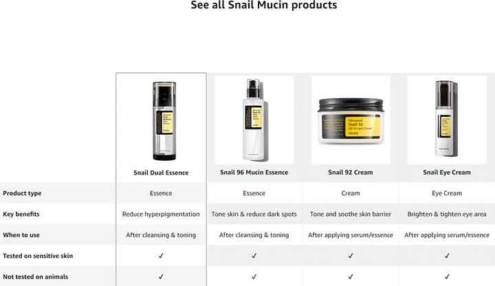 Actual product image Cosrx Advanced Snail Radiance Dual Essence (80 ml)