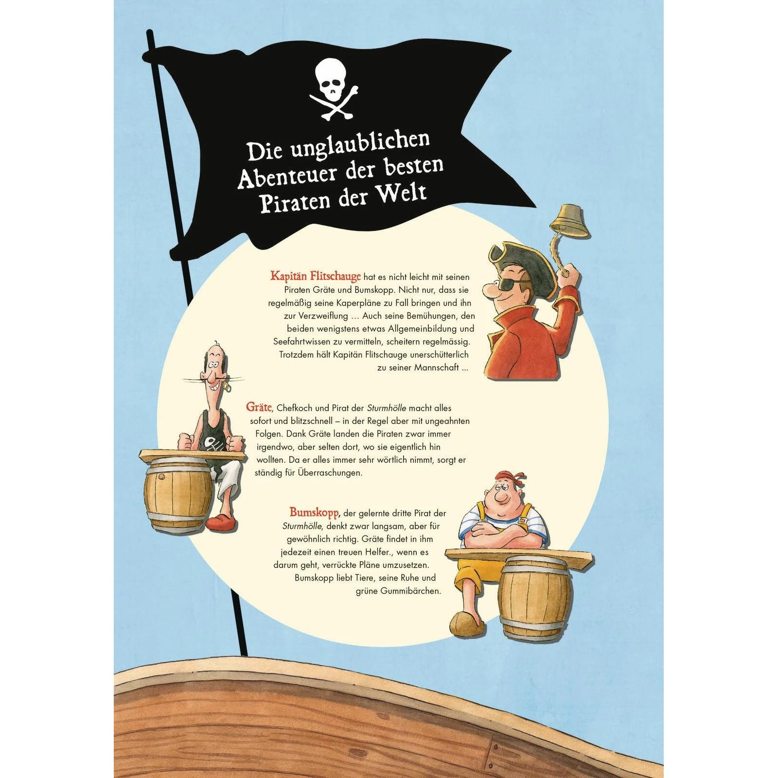 Thumbnail - Die Unsinkbaren Drei - Die unglaublichen Abenteuer der besten Piraten der Welt, Kinderbücher von Wilhelm Nünnerich