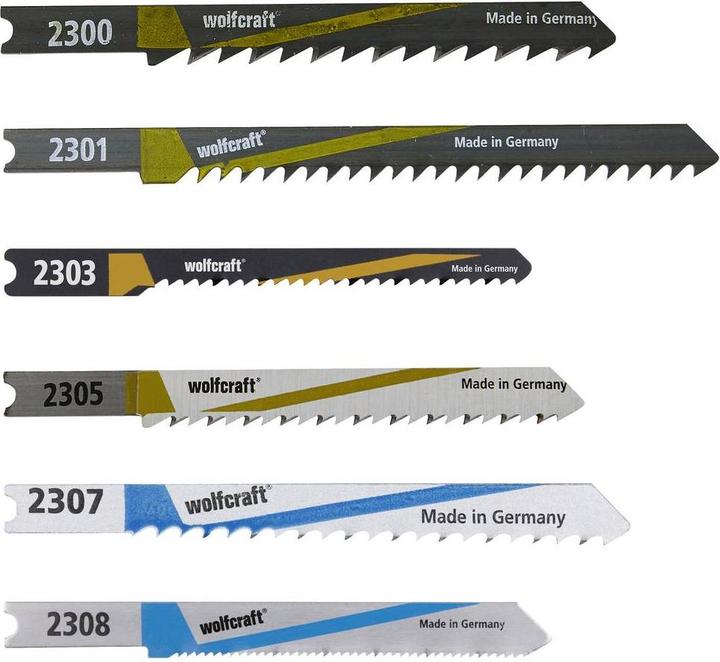 Produktbild wolfcraft 1 Stichsägeblätter-Set 10-tlg. U-Schaft