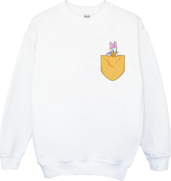 Actual product image Disney Mens Daisy Duck Faux Pocket Sweatshirt (XL)