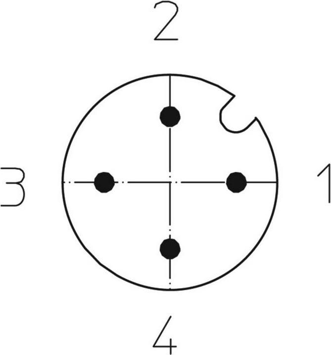 Produktbild Lutronic 1084 Sensor-/Aktor-Steckverbinder, konfektioniert M12 Stecker, gerade 5