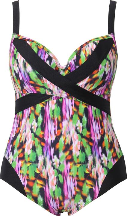 Image du produit Ulla Popken Maillot de bain, bonnets souples et armatures, décolleté esprit cache-coeur, matière recyclée (52)