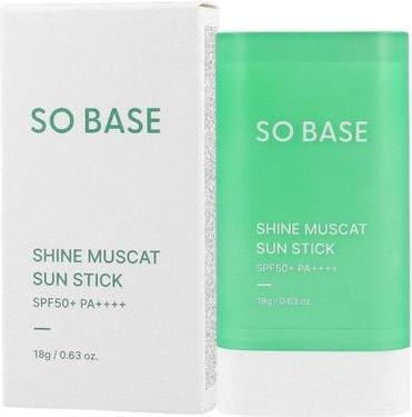 Produktbild So Base Glänzender Sonnenstick mit Traubenextrakt SPF50+ PA++++ (Sonnenspray, SPF 50+)