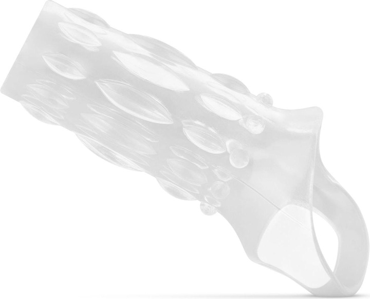 Image du produit Easytoys Manchon Pénien Ouvert à Côtes - Transparent