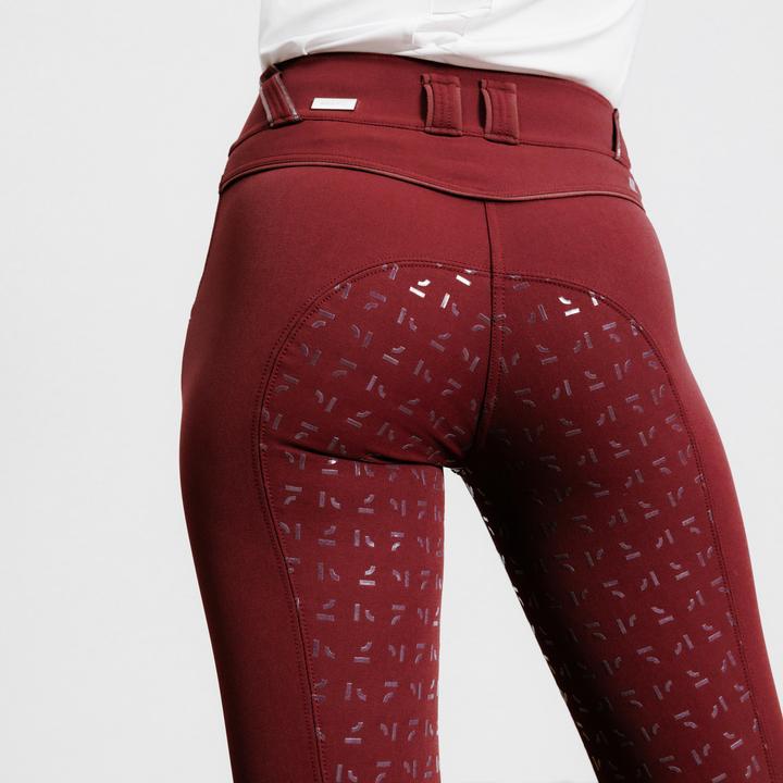 Produktbild Fouganza Damen Reithose Full Grip - 900 bordeaux (S)