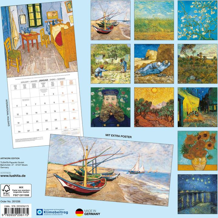 Produktbild Vincent van Gogh 2026 (30 x 30 cm)