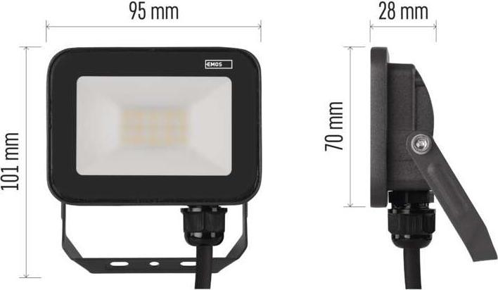 Produktbild Emos LED Flutlicht PROFI, 10W neutralweiss (1100 lm, IP65)