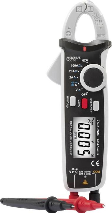 Image du produit Voltcraft AC/DCTrueRMSPince de courant VC330 (CAT II 600V, CAT III 300V)