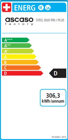 Energy Label Ascaso Steel Duo Plus
