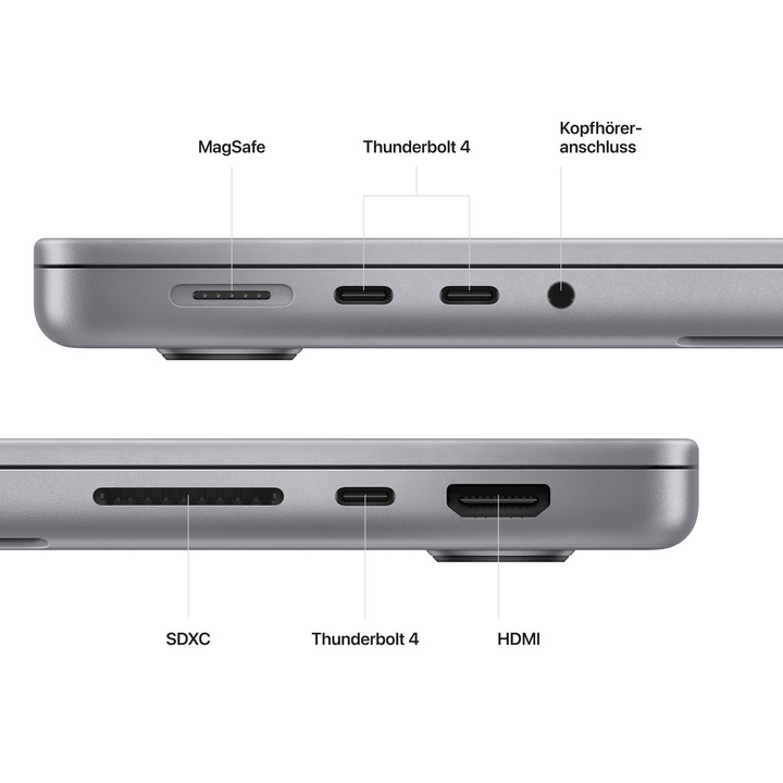Produktbild Apple MacBook Pro – 2023 (14", M2 Pro, 16 GB, 512 GB, DE)