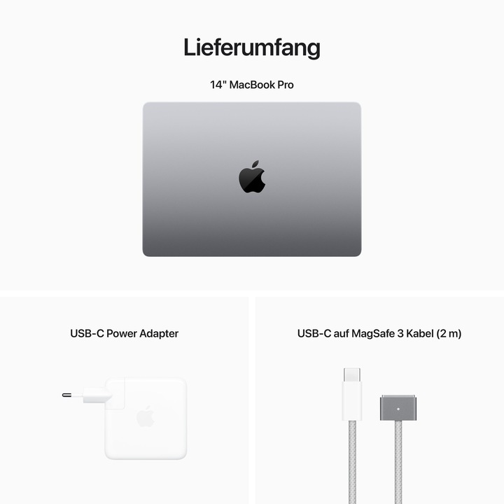 Produktbild Apple MacBook Pro – 2023 (14", M2 Pro, 16 GB, 512 GB, DE)