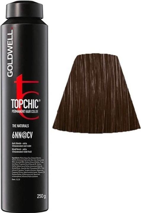 Actual product image Goldwell Topchic (6NN@CV - dark blonde extra elumenated cool violet)