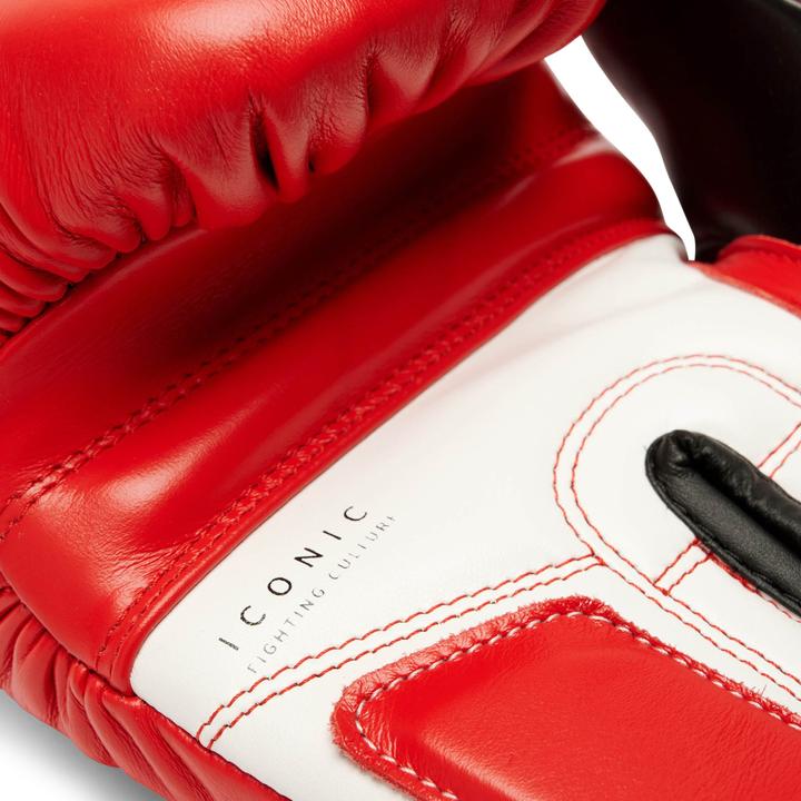 Actual product image Leone Iconic Boxing Gloves Red GN208 (16 OZ, One size)