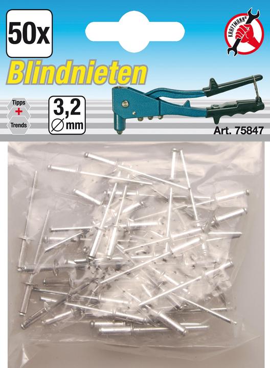 BGS Blindnieten-Sortiment Ø 3,2 mm 50-tlg.