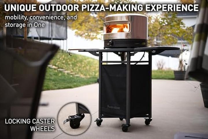 Produktbild Solo Stove Carrello per Forno Pizza in Acciaio Nero