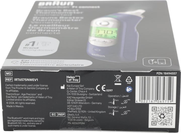 Actual product image Braun ThermoScan 7 Connect (Ear)