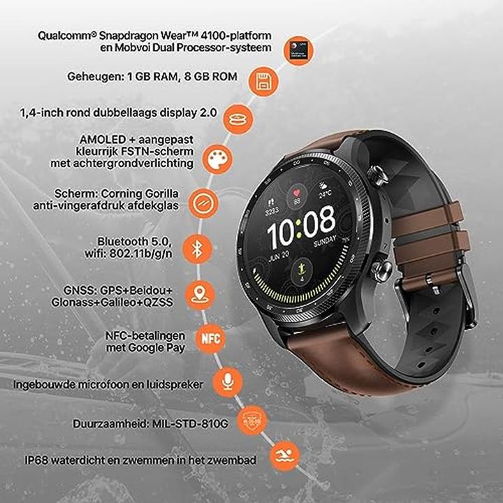 Produktbild Mobvoi TicWatch Pro 3 Ultra LTE (47 mm, 4G)