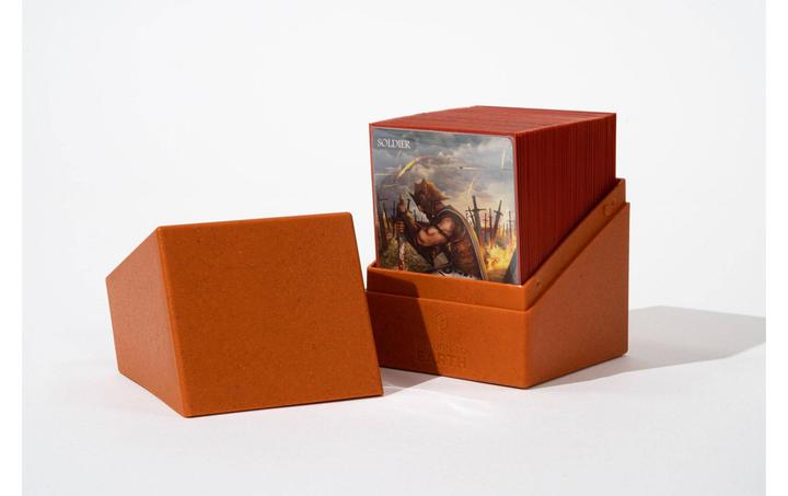 Actual product image Ultimate Guard Card Box Return To Earth Boulder Deck Case 100+ Orange