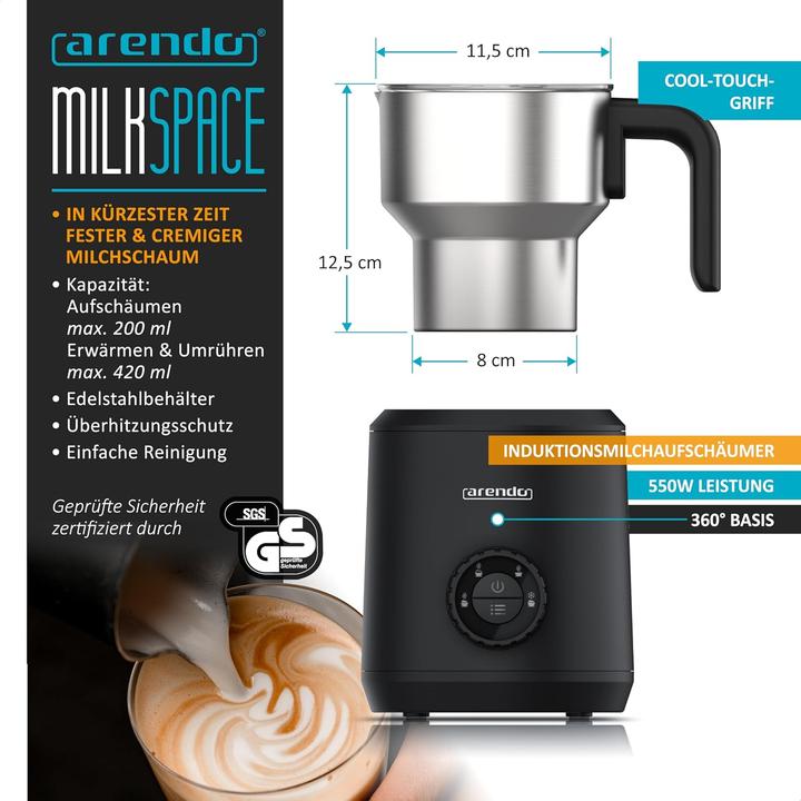Produktbild Arendo Milchaufschäumer (420 ml)