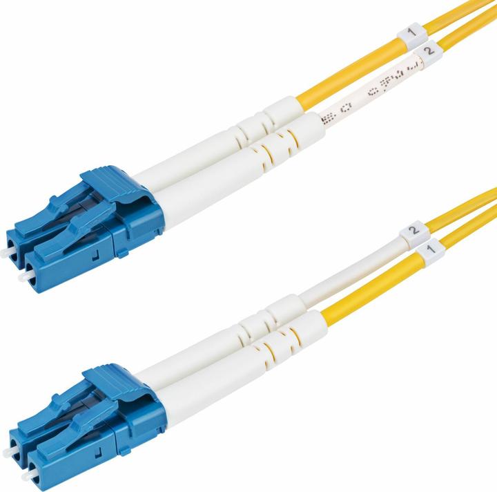 Image du produit StarTech com Câble Fibre Optique de 3m Duplex Monomode LC à LC (UPC) OS2, 9/125µm, 10G, Cordon Fibre (3 m)