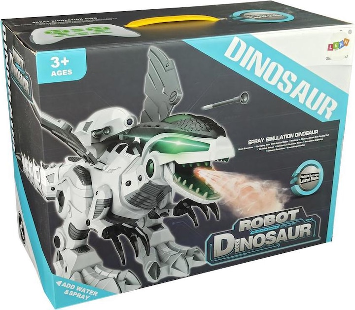 Immagine prodotto Lean Toys Robot Dinosauro Interattivo Lean Cars, Vaporetto Musicale Telecomandato