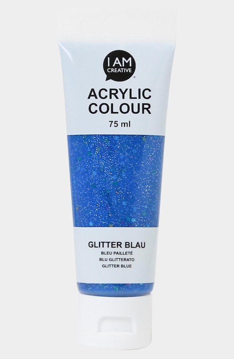 Glitter, Blau