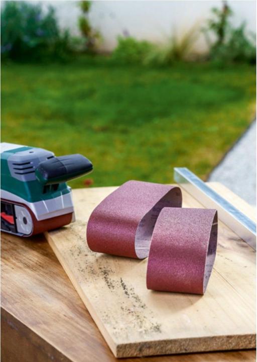 Actual product image Bosch Zubehör Sanding belt set for belt sander, 9 pieces, 75 x 533 mm, grit 60, 80, 100 (60, 80, 100)